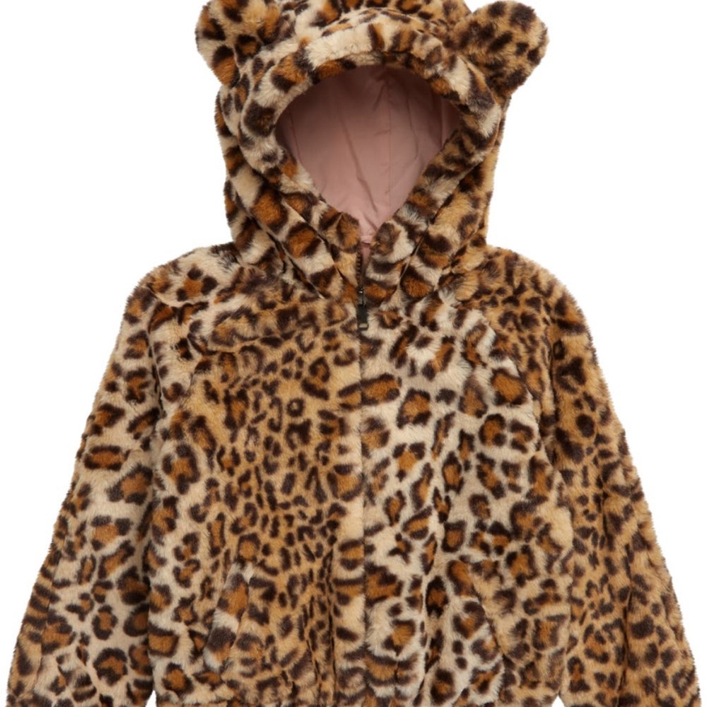 Leopard print jacket. Size 2 ,lined